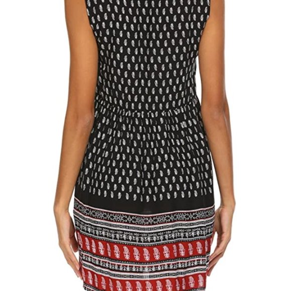 Sleeveless Ethnic Boho Knee Length Summer Casual Dress - Picture 4 of 4